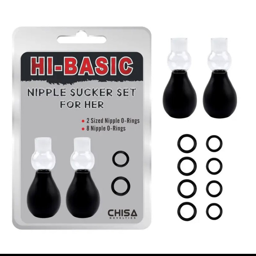 Set de Anillos y Bomba de Vacío para pezones talla M