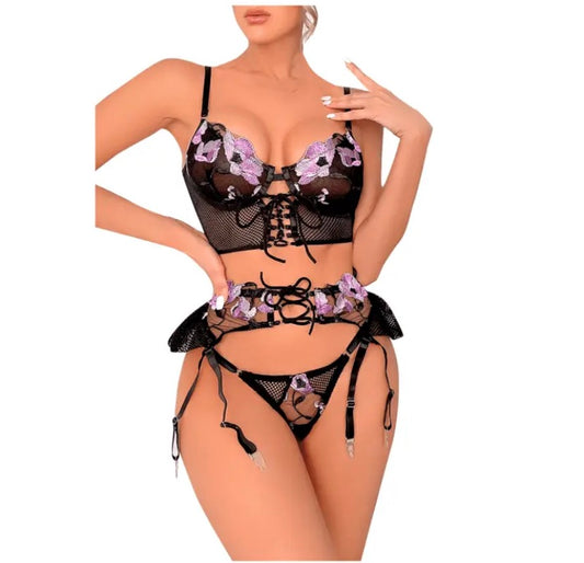 Conjunto Encaje talla L