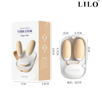 Huevos Vibradores con caja magnética