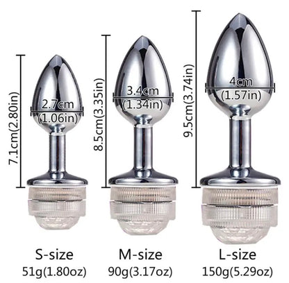 Plug anal luz LED con control talla M