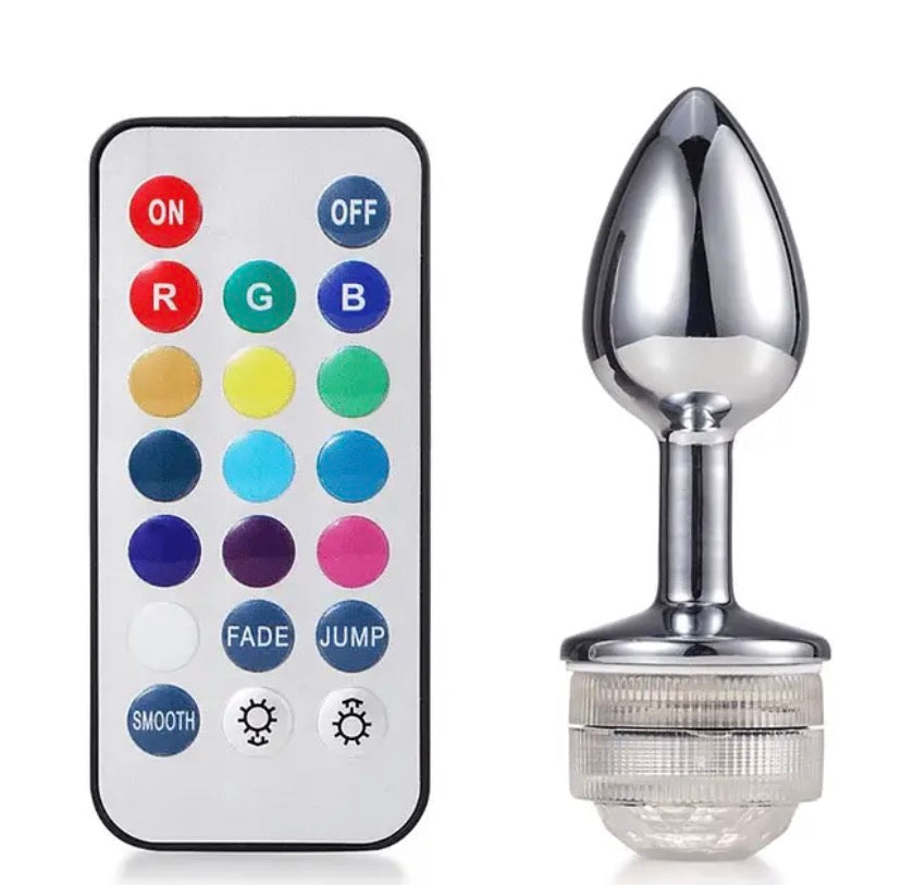 Plug anal luz LED con control talla M