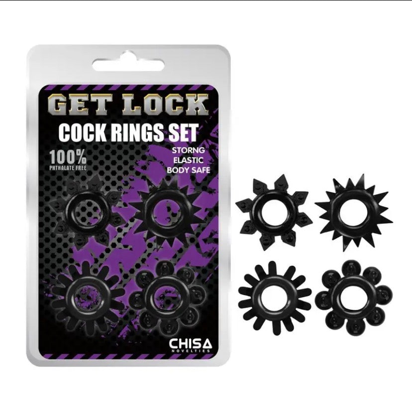 Kit 4 Anillos para Pene